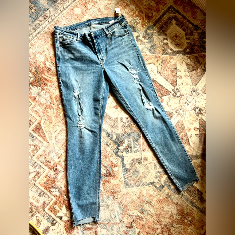 Old Navy mid Rise ROCKSTAR SUPERSKINNY SIZE 14 Tall